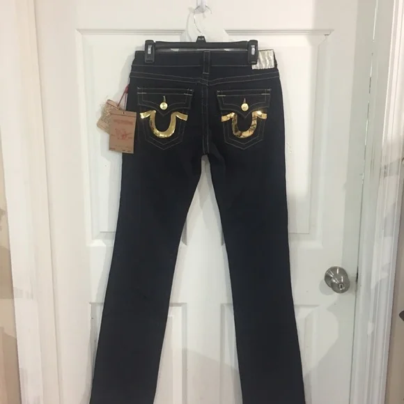 True Religion Sequin womens Pocket Jeans 29 NWTS - Picture 2 of 9